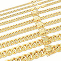 14K Yellow Gold Cuban Link Chain Necklace I135157