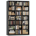 86" Triple Wide Black Bookshelf and Bookcase G688