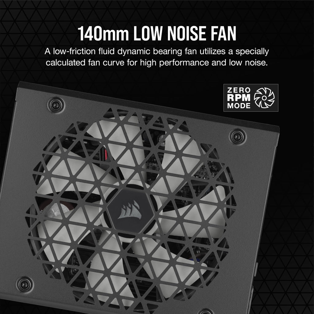 Black ATX 3.1 PCIe 5.1 Power Supply Y95256