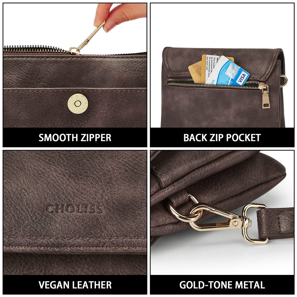 Small Vegan Leather Crossbody Bag with Adjustable Strap N452438