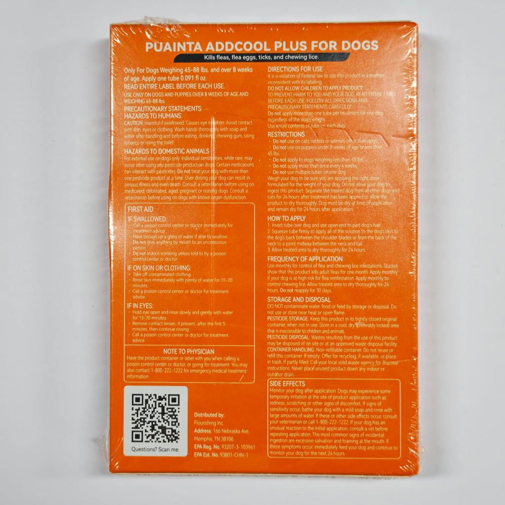 Flea and Tick Prevention for Large Dogs 3 Monthly Doses U172