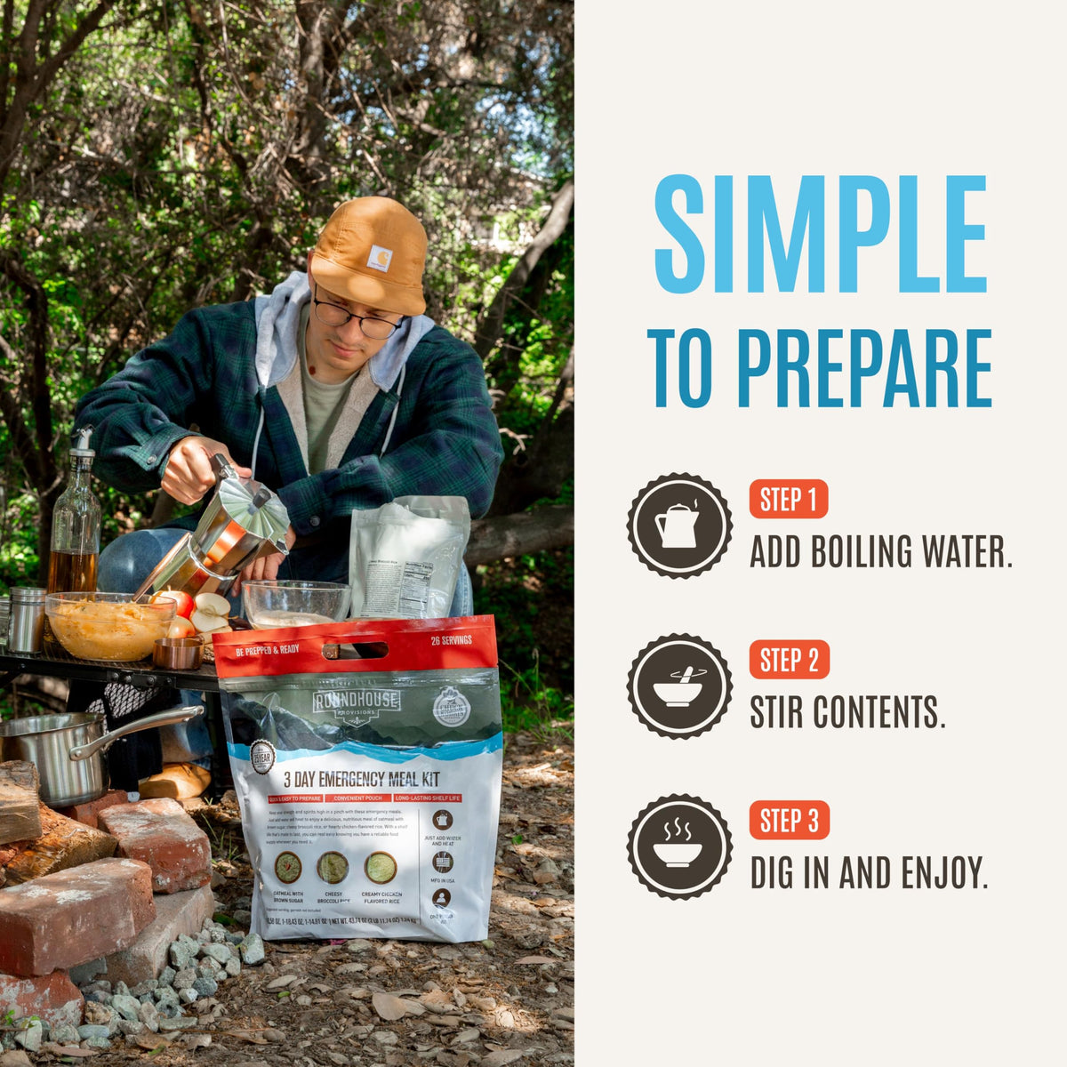 3 Day Emergency Meal Kit, 26 Servings T639213