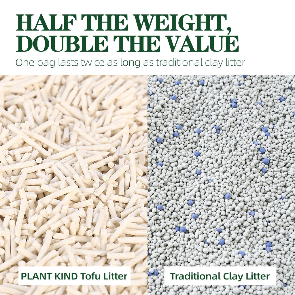 Tofu Cat Litter Clumping Flushable Plant-Based 20.8lbs V284425