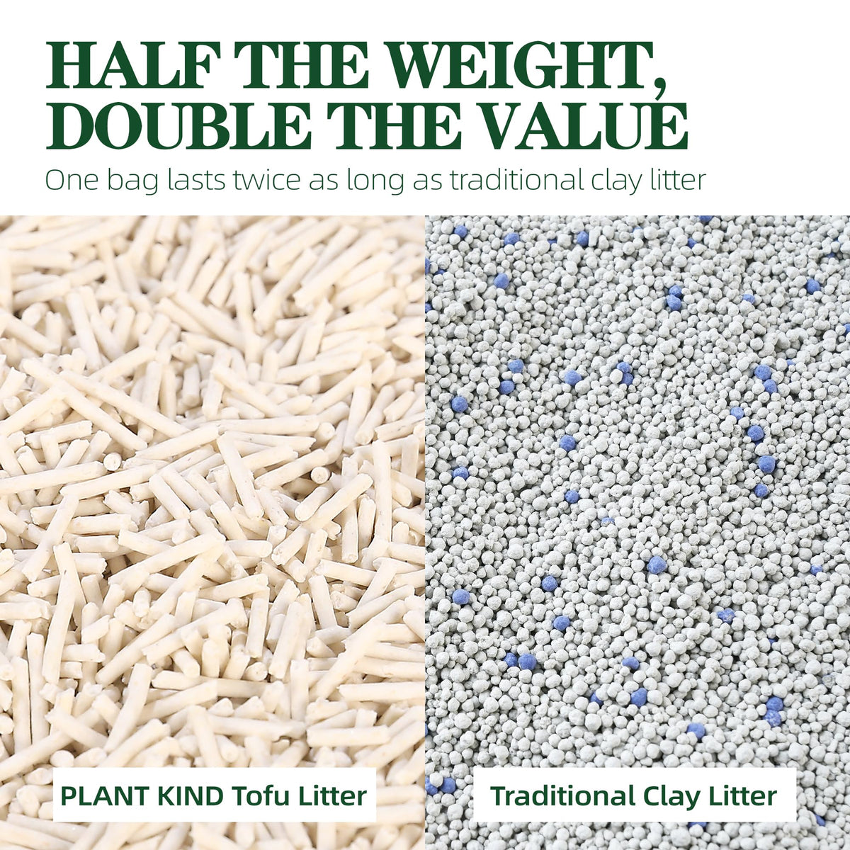 Tofu Cat Litter Clumping Flushable Plant-Based 20.8lbs V284425